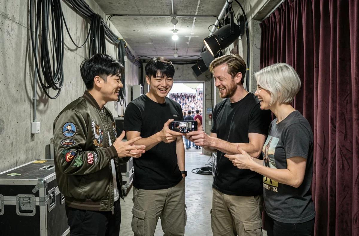 Artistes coréens et occidentaux en coulisses d'un grand festival de musique internationale