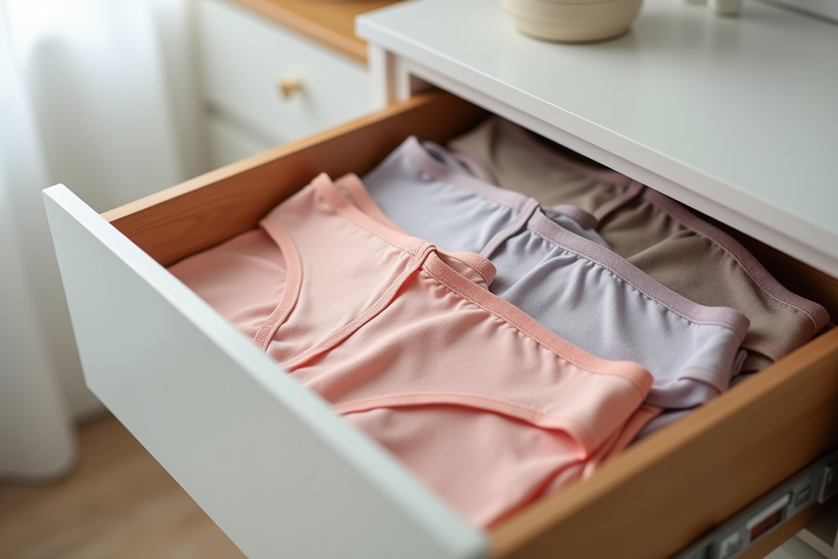 Rangement optimal des culottes dans un tiroir : techniques et astuces
